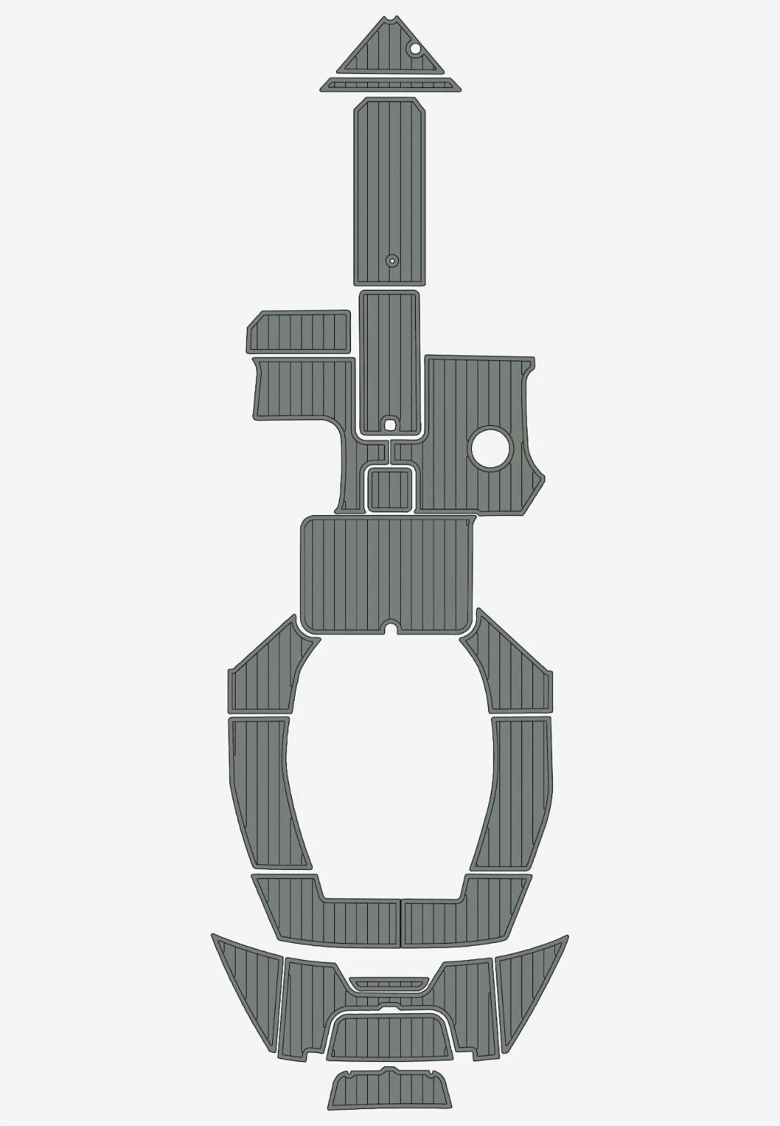 1 Kit EVA foam flooring anti-slip mat 6mm 2016-2017 cobalt cs3