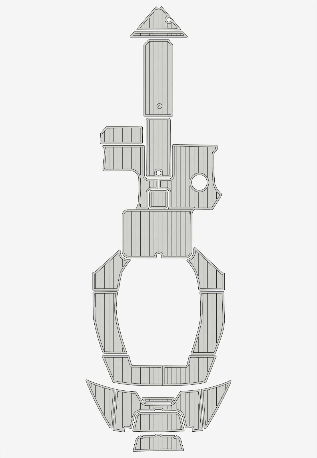 1 Kit EVA foam flooring anti-slip mat 6mm 2016-2017 cobalt cs3