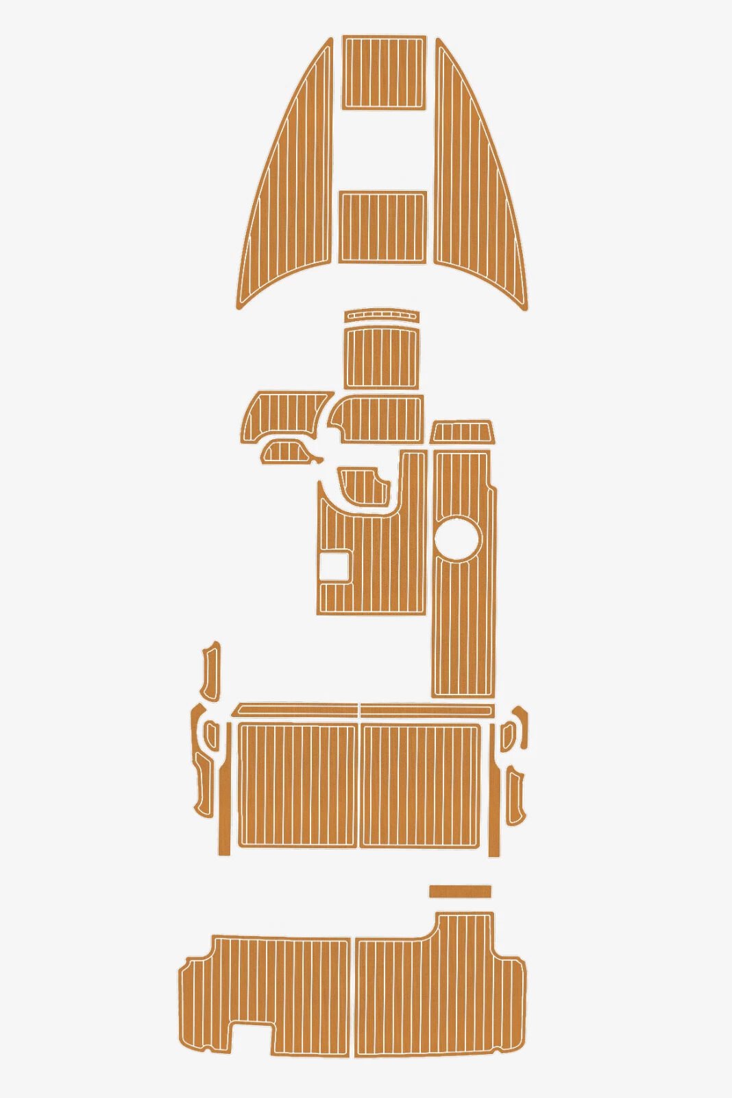 1 Kit EVA foam flooring faux teak 6mm 1997-1999 Bayliner 2655 Ciera