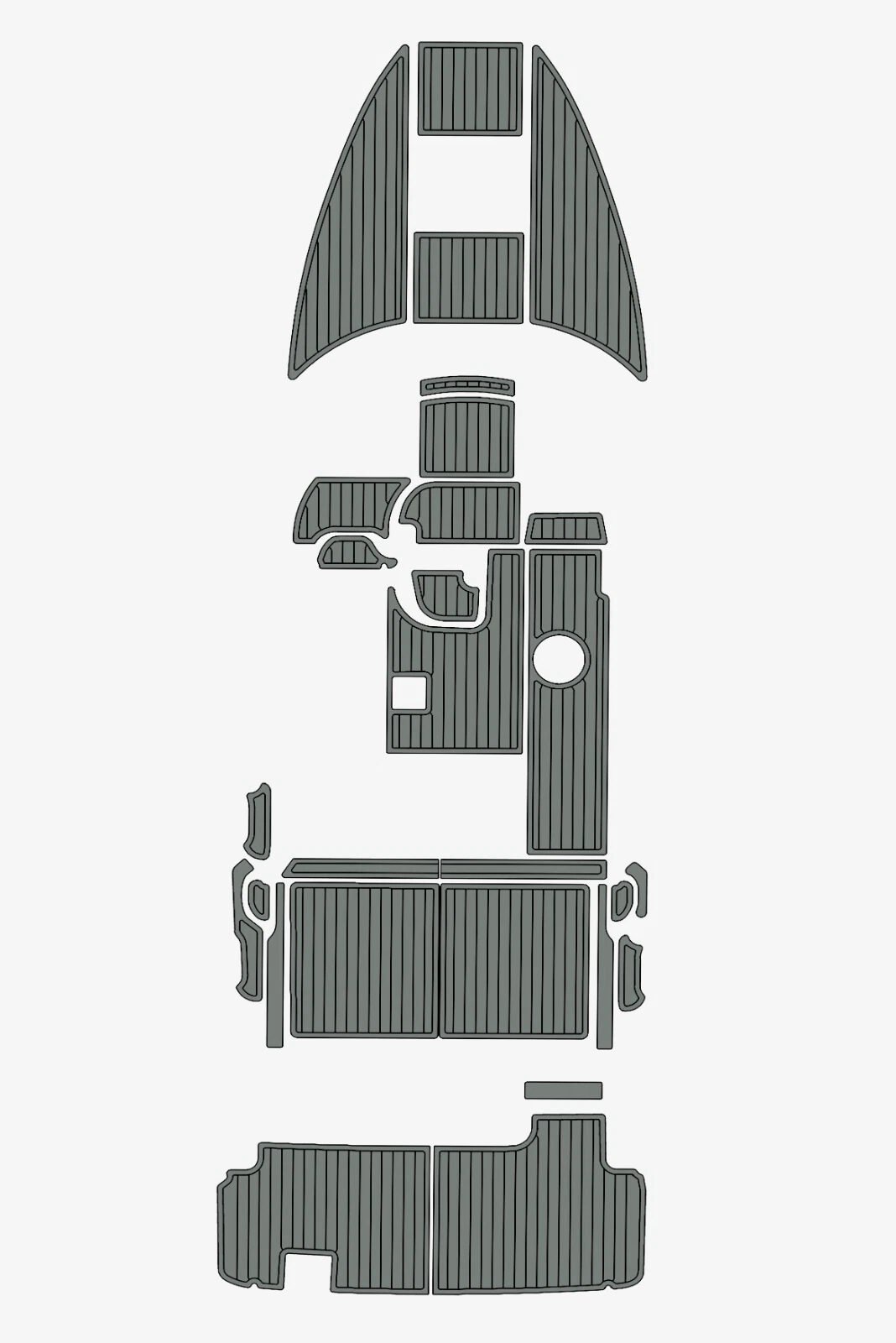 1 Kit EVA foam flooring faux teak 6mm 1997-1999 Bayliner 2655 Ciera