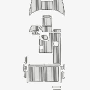 1 Kit EVA foam flooring faux teak 6mm 1997-1999 Bayliner 2655 Ciera