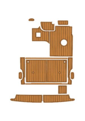 EVA foam flooring faux teak 6mm 1997-2002 Bayline 2855 (1) 1 Kit EVA foam flooring faux teak 6mm 1997-2002 Bayline 2855