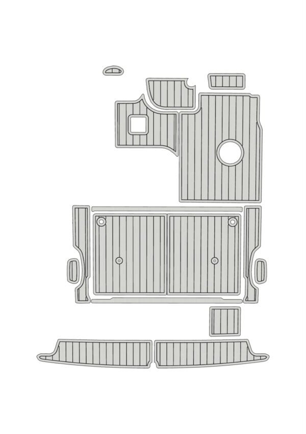 EVA foam flooring faux teak 6mm 1997-2002 Bayline 2855 (9) 1 Kit EVA foam flooring faux teak 6mm 1997-2002 Bayline 2855