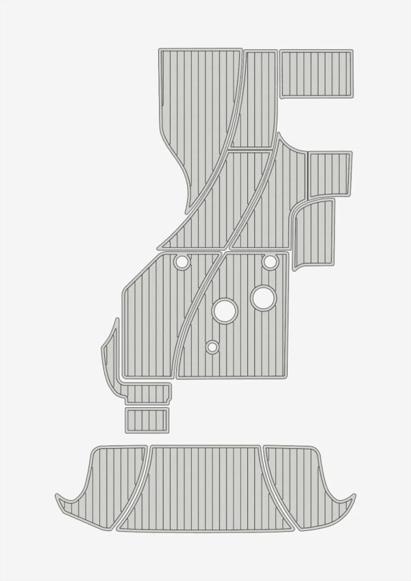EVA foam flooring faux teak 6mm 2008-2009 Bayliner 325 (15) 1 Kit EVA foam flooring faux teak 6mm 2008-2009 Bayliner 325
