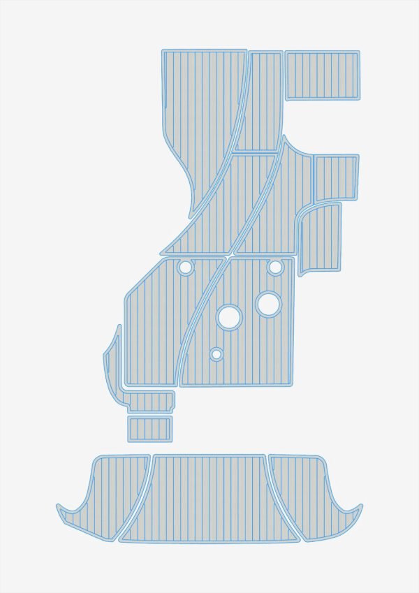 EVA foam flooring faux teak 6mm 2008-2009 Bayliner 325 (16) 1 Kit EVA foam flooring faux teak 6mm 2008-2009 Bayliner 325