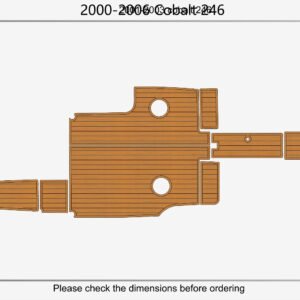 1 Kit EVA foam flooring faux teak mat 2000-2006 Cobalt 246