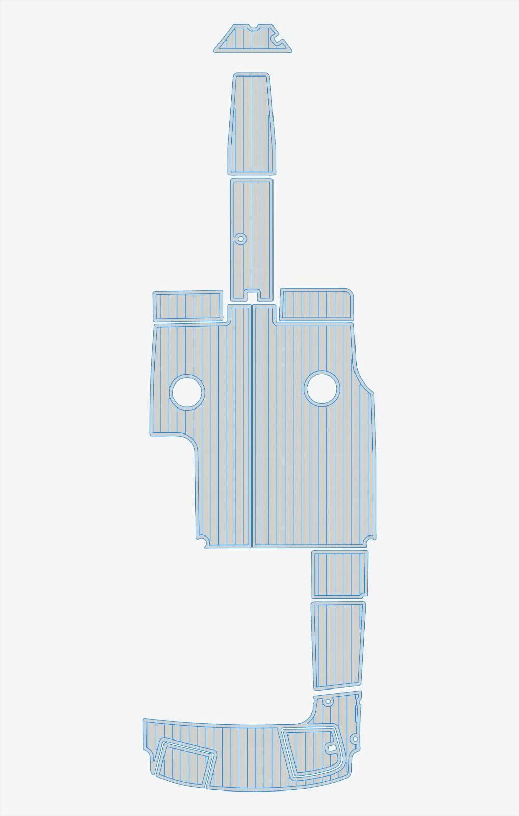 1 Kit EVA foam flooring faux teak mat 2000-2006 Cobalt 246