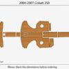 EVA foam flooring faux teak mat 2004-2007 Cobalt 250 (11) 1 Kit EVA foam flooring faux teak mat 2004-2007 Cobalt 250