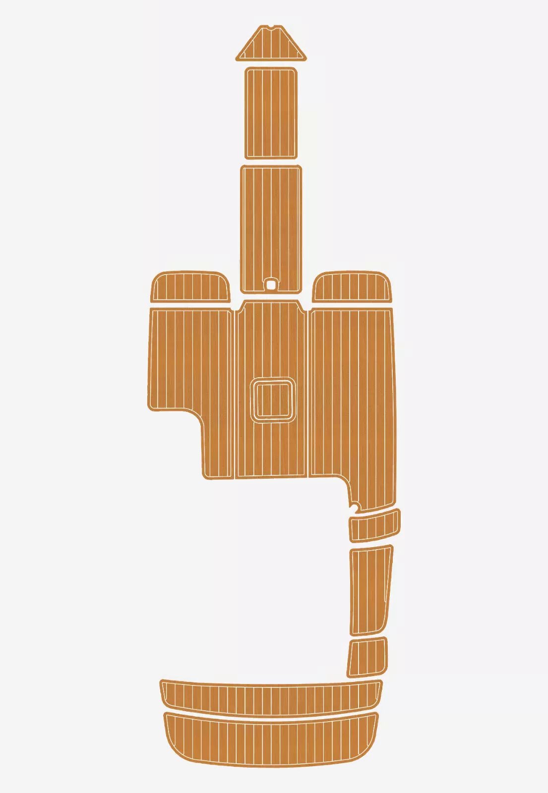 1 Kit EVA foam flooring faux teak mat 2008- 2010 cobalt 222 Cockpit