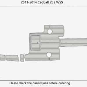 1 Kit EVA foam flooring faux teak mat 2011-2014 Cobalt 232 WSS