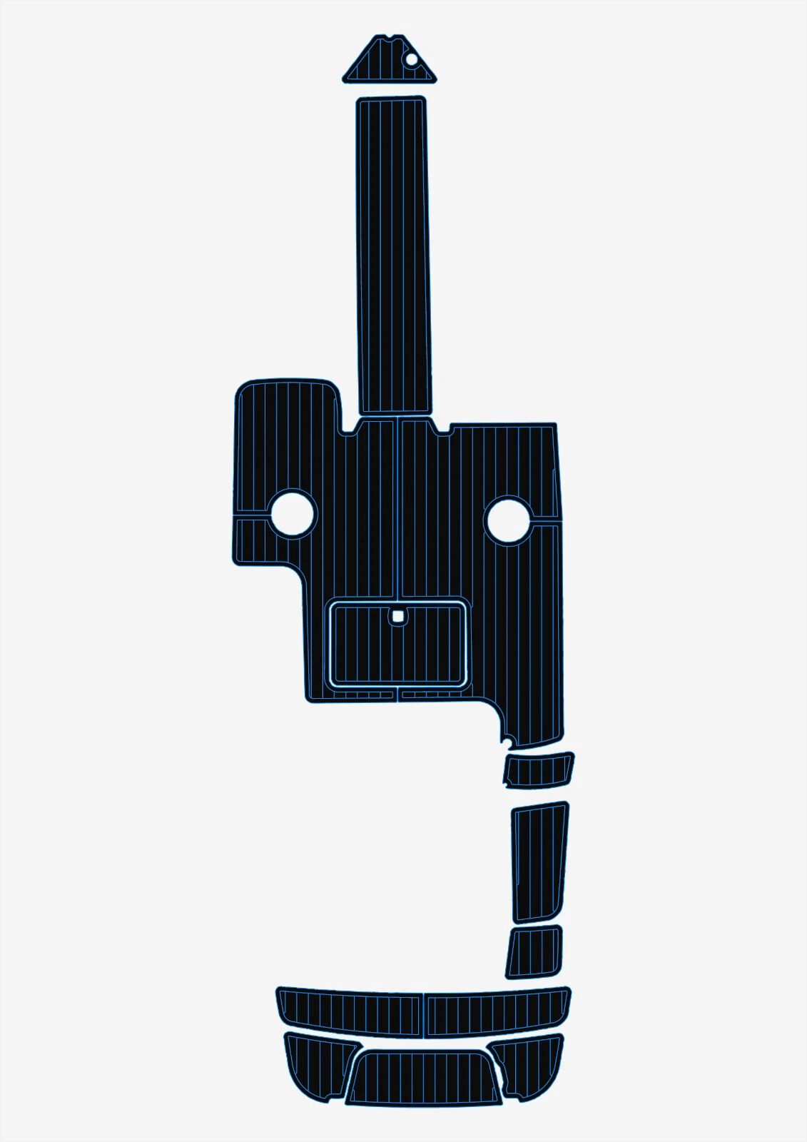 1 Kit EVA foam flooring faux teak mat 2011-2014 Cobalt 232 WSS