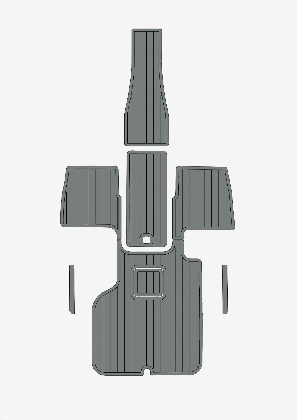 1 Kit EVA foam boat floor 6mm Anti-slip mat 2016-2017 Cobalt 220S