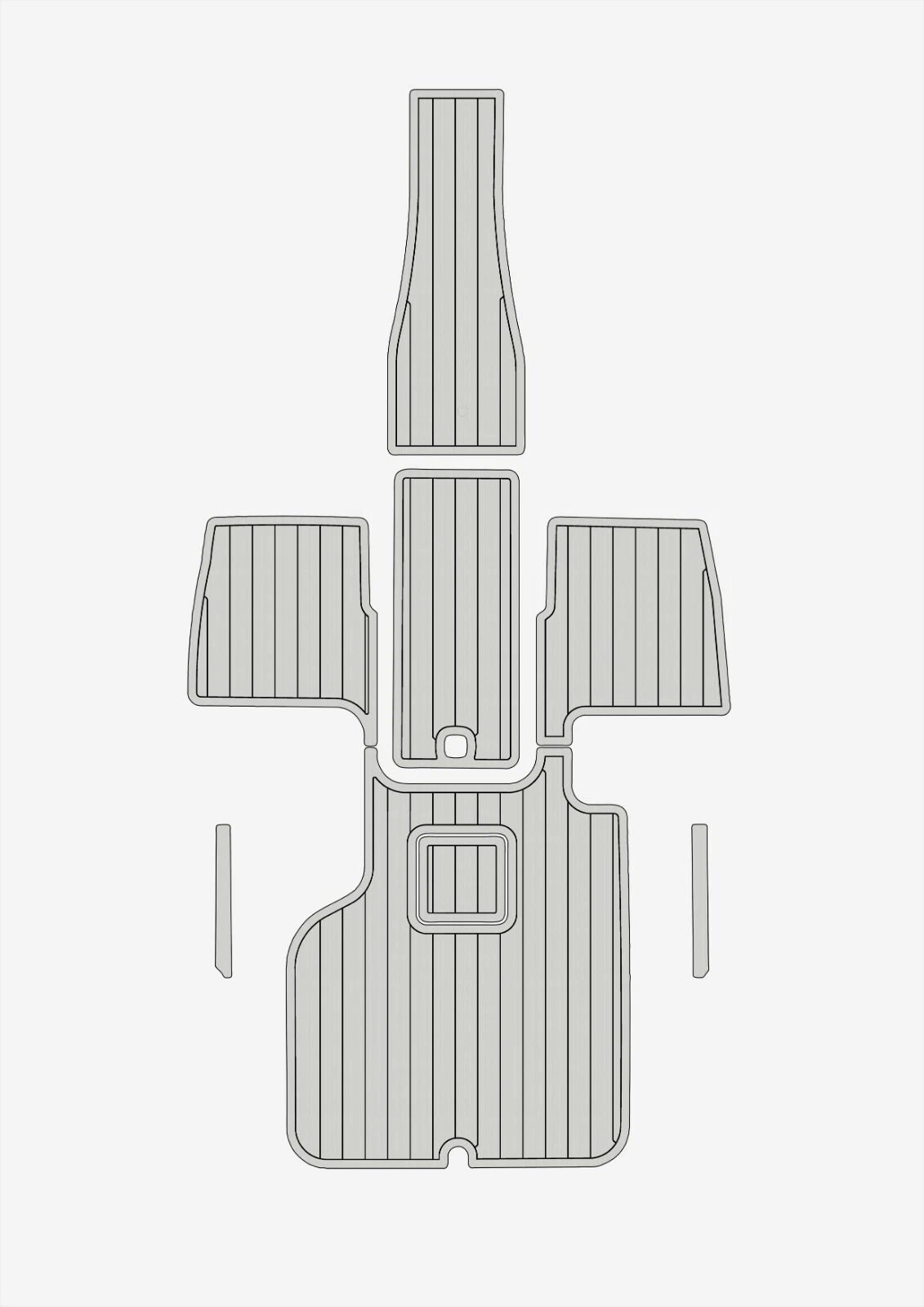 1 Kit EVA foam boat floor 6mm Anti-slip mat 2016-2017 Cobalt 220S