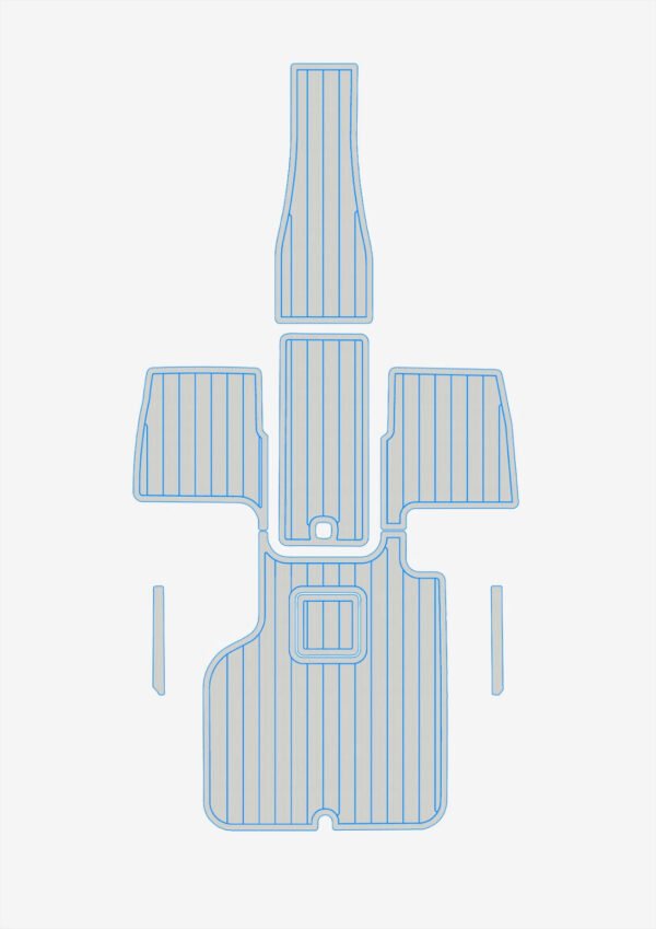 EVA foam flooring faux teak mat 2016-2017 Cobalt 220S (9) 1 Kit EVA foam boat floor 6mm Anti-slip mat 2016-2017 Cobalt 220S