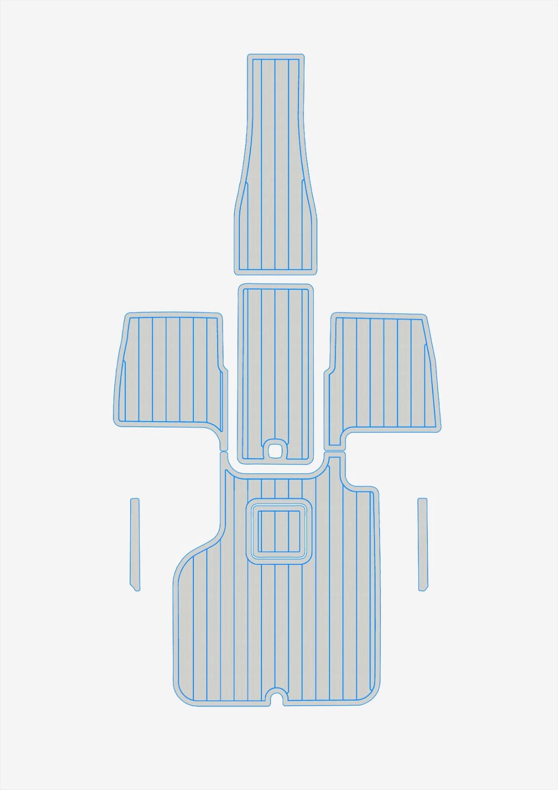 1 Kit EVA foam flooring faux teak mat 2016-2017 Cobalt 220S