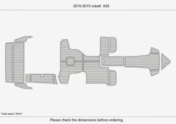 EVA foam flooring faux teak mat 6mm 2011-2017 cobalt A25 (13) 1 Kit EVA foam flooring faux teak mat 6mm 2011-2017 cobalt A25