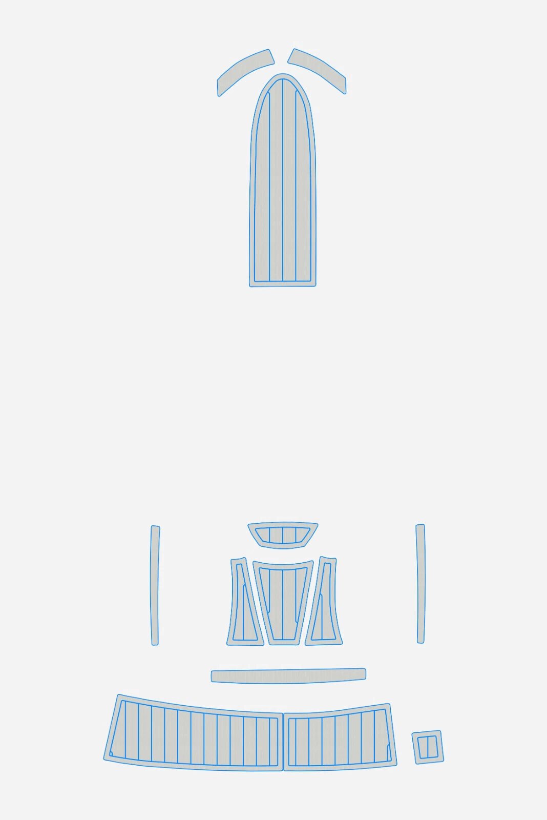 EVA foam flooring marine deck Anti-slip 2007-2008 Bayliner 185 BR (10) 1 Kit EVA foam flooring marine deck Anti-slip 2007-2008 Bayliner 185 BR