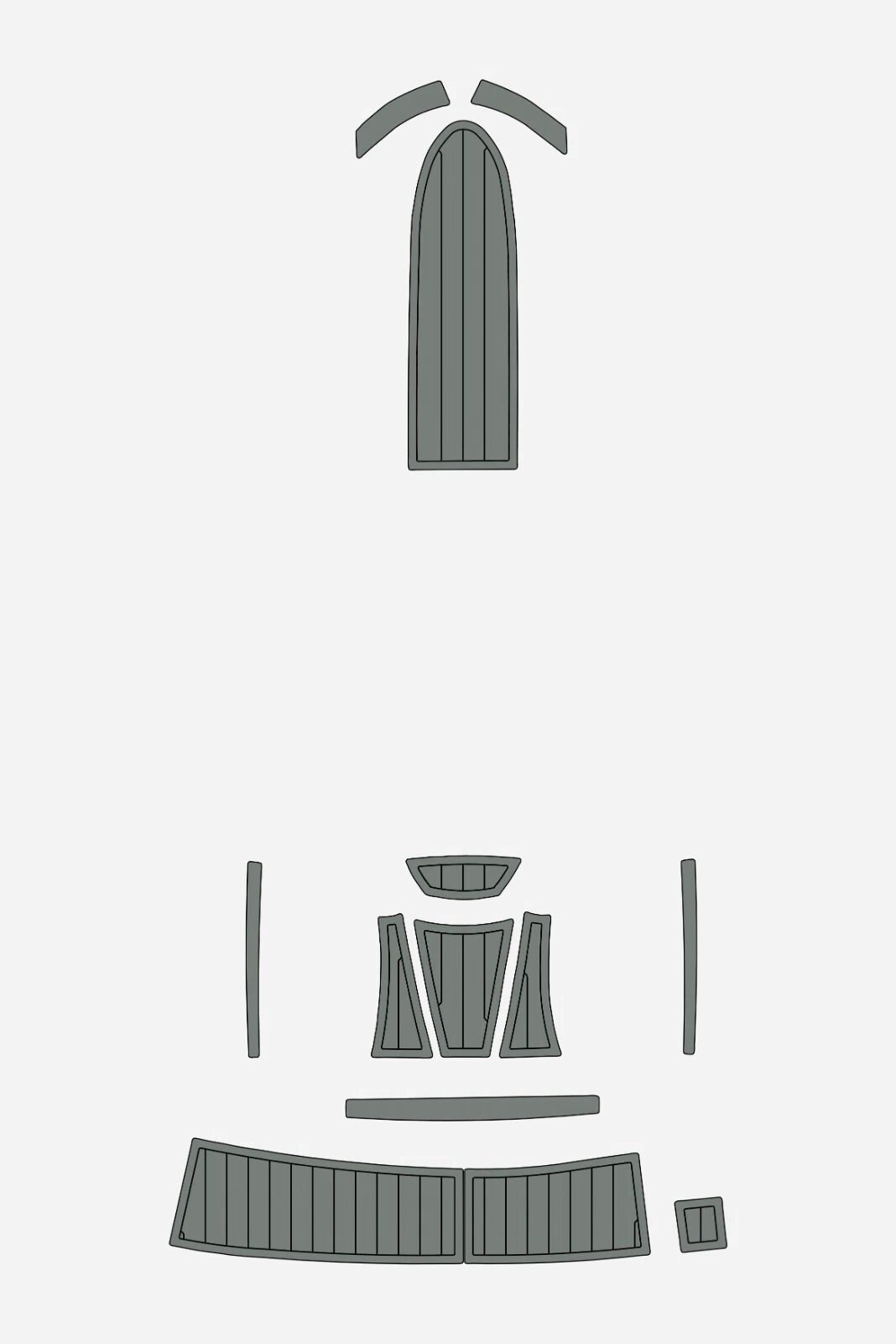 EVA foam flooring marine deck Anti-slip 2007-2008 Bayliner 185 BR (7) 1 Kit EVA foam flooring marine deck Anti-slip 2007-2008 Bayliner 185 BR