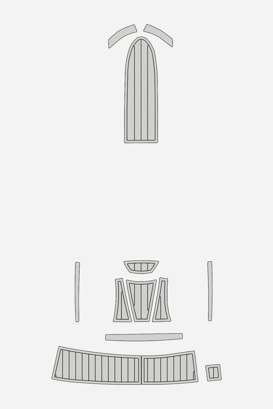 EVA foam flooring marine deck Anti-slip 2007-2008 Bayliner 185 BR (9) 1 Kit EVA foam flooring marine deck Anti-slip 2007-2008 Bayliner 185 BR