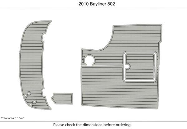 EVA foam marine deck boat flooring Anti-slip 2010 Bayliner 802 (3) 1 Kit EVA foam marine deck boat flooring Anti-slip 2010 Bayliner 802