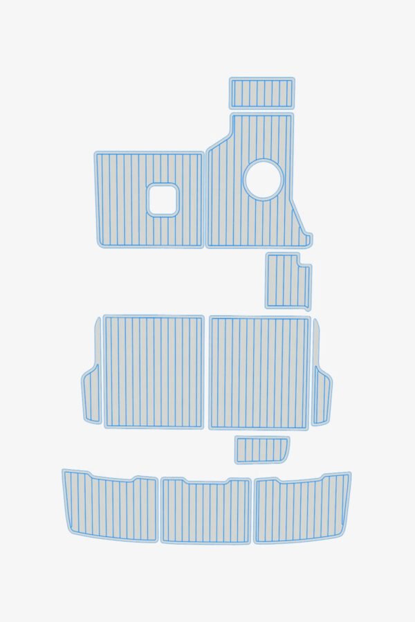 EVA foam marine deck flooring 1998-2001 Bayliner 3258 Flybridge (10) 1 Kit EVA foam marine deck flooring 1998-2001 Bayliner 3258 Flybridge