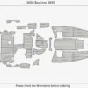 EVA foam marine deck flooring 2000 Bayliner 2855 Anti-slip mat Custom (3) 1 Kit EVA foam marine deck flooring 2000 Bayliner 2855 Anti-slip mat Custom
