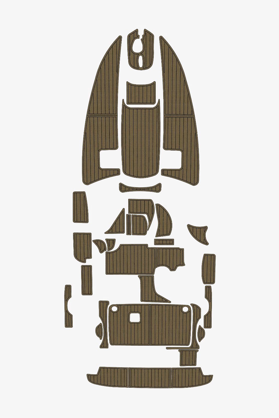 EVA foam marine deck flooring 2000 Bayliner 2855 Anti-slip mat Custom (6) 1 Kit EVA foam marine deck flooring 2000 Bayliner 2855 Anti-slip mat Custom