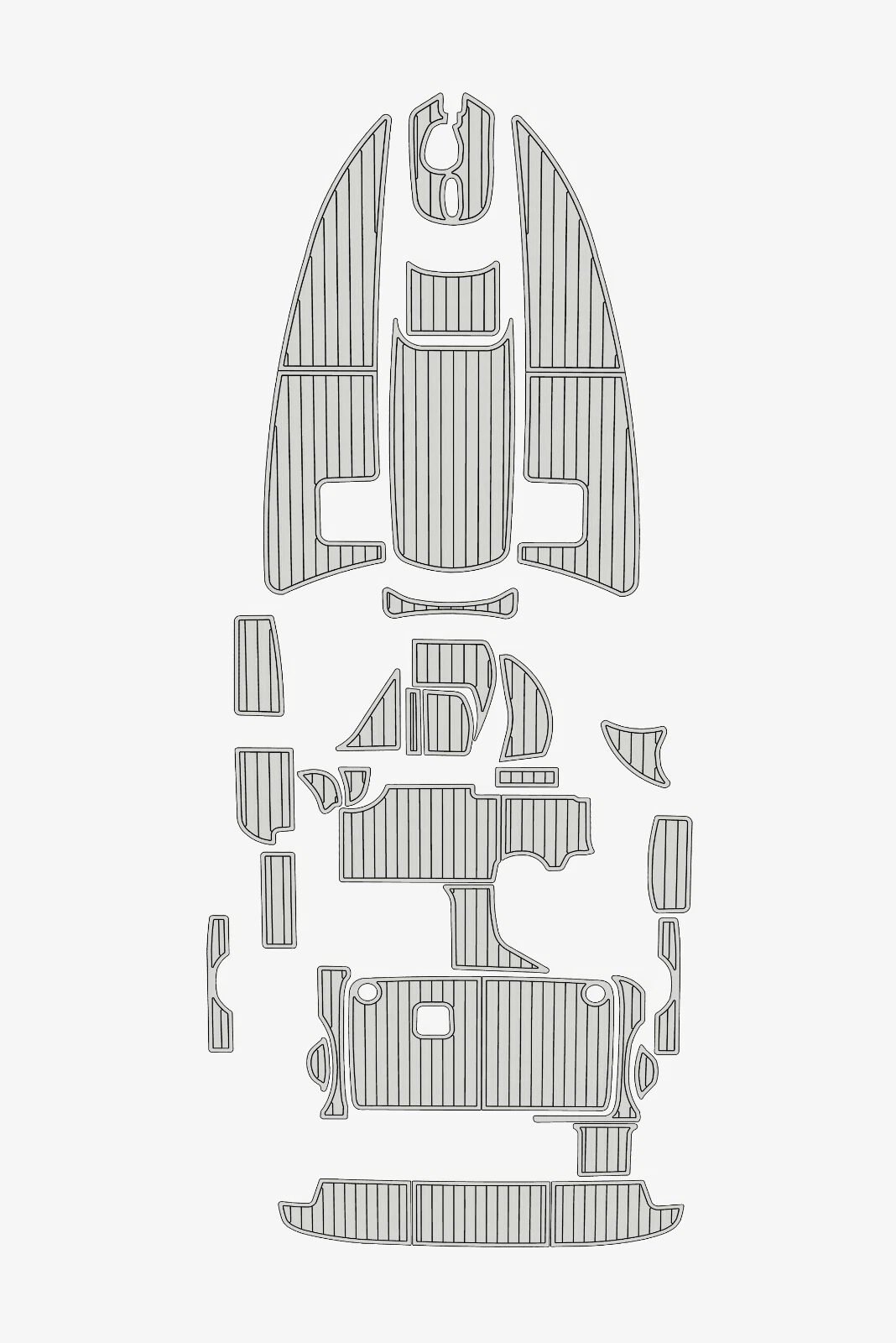 EVA foam marine deck flooring 2000 Bayliner 2855 Anti-slip mat Custom (9) 1 Kit EVA foam marine deck flooring 2000 Bayliner 2855 Anti-slip mat Custom