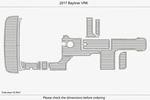EVA foam marine deck flooring 2017 Bayliner VR6 Anti-slip (1) 1 Kit EVA foam marine deck flooring 2017 Bayliner VR6 Anti-slip