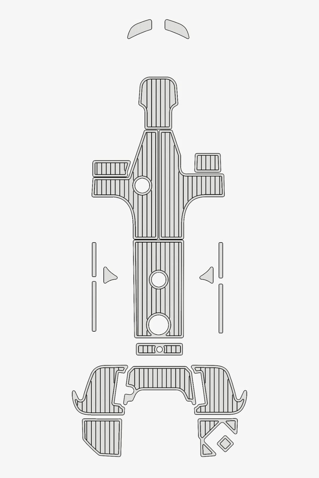 EVA foam marine deck flooring 2019 Bayliner E7 Anti-slip (9) 1 Kit EVA foam marine deck flooring 2019 Bayliner E7 Anti-slip