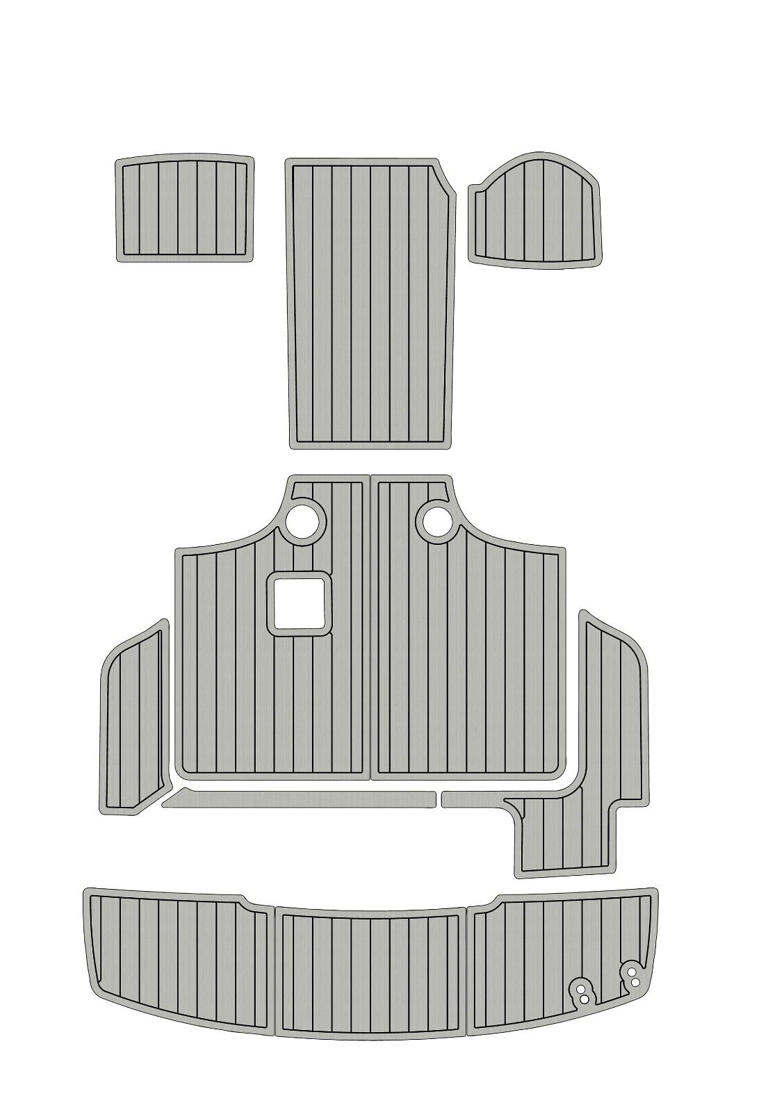 EVA foam marine deck flooring Anti-slip 2008-2013 Bayliner 266 EC (9) 1 Kit EVA foam marine deck flooring Anti-slip 2008-2013 Bayliner 266 EC