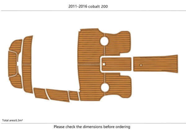 EVA foam marine deck flooring faux teak mat 2011-2016 cobalt 200 (11) 1 Kit EVA foam marine deck flooring faux teak mat 2011-2016 cobalt 200