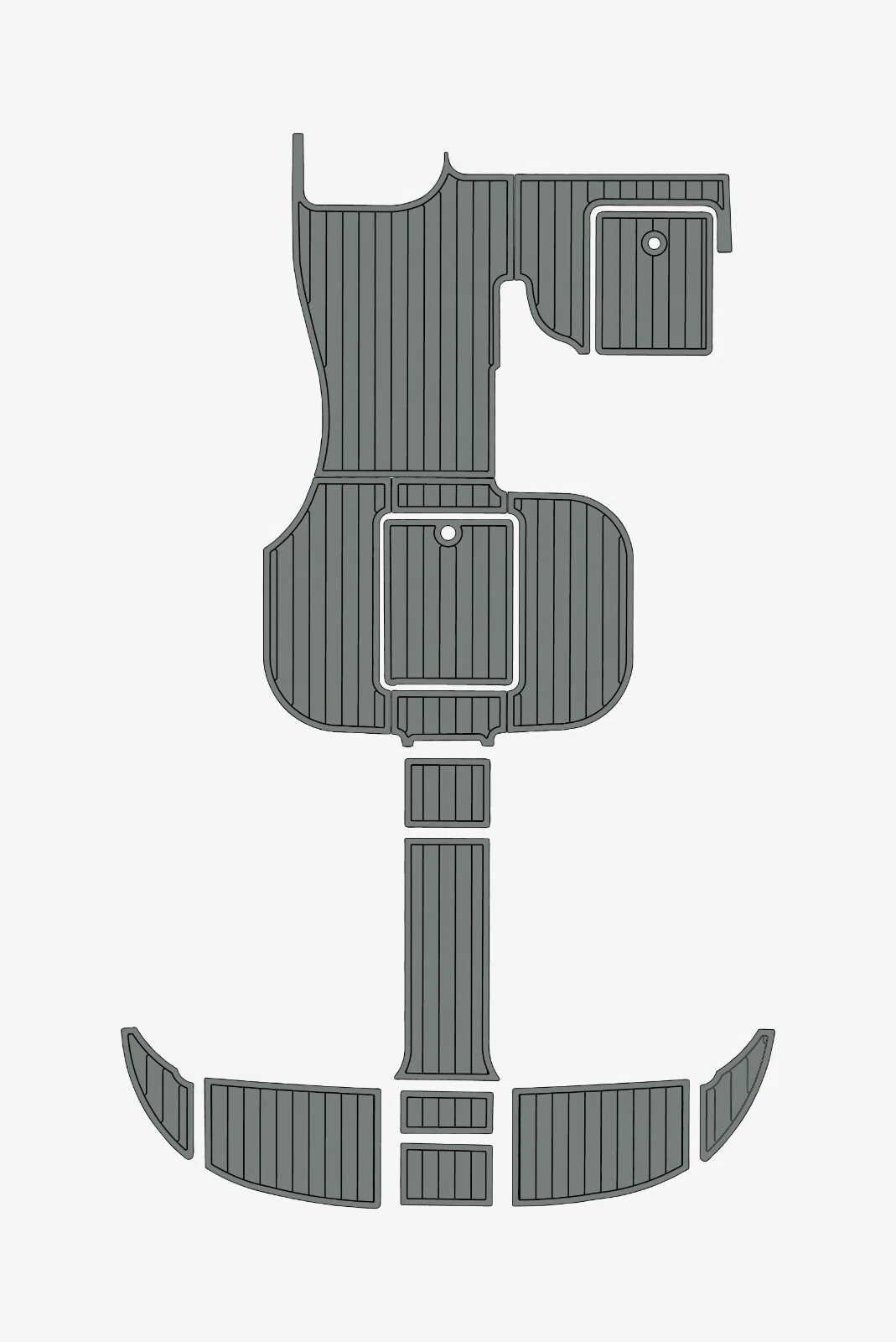 EVA foam marine flooring 6mm 2001-2005 Cobalt 360 (3) 1 Kit EVA foam marine flooring 6mm 2001-2005 Cobalt 360