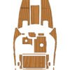 EVA foam marine flooring faux Teak 1997-1999 Bayliner Ciera 2855 (9) 1 Kit EVA foam marine flooring faux Teak 1997-1999 Bayliner Ciera 2855