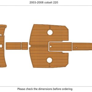 1 Kit EVA foam marine flooring faux teak 2003-2009 Cobalt 220