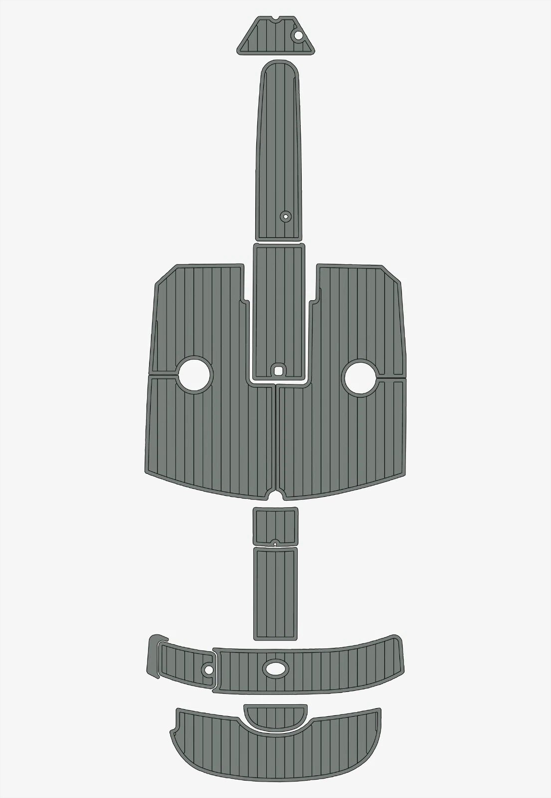 1 Kit EVA foam marine flooring faux teak 2003-2009 Cobalt 220