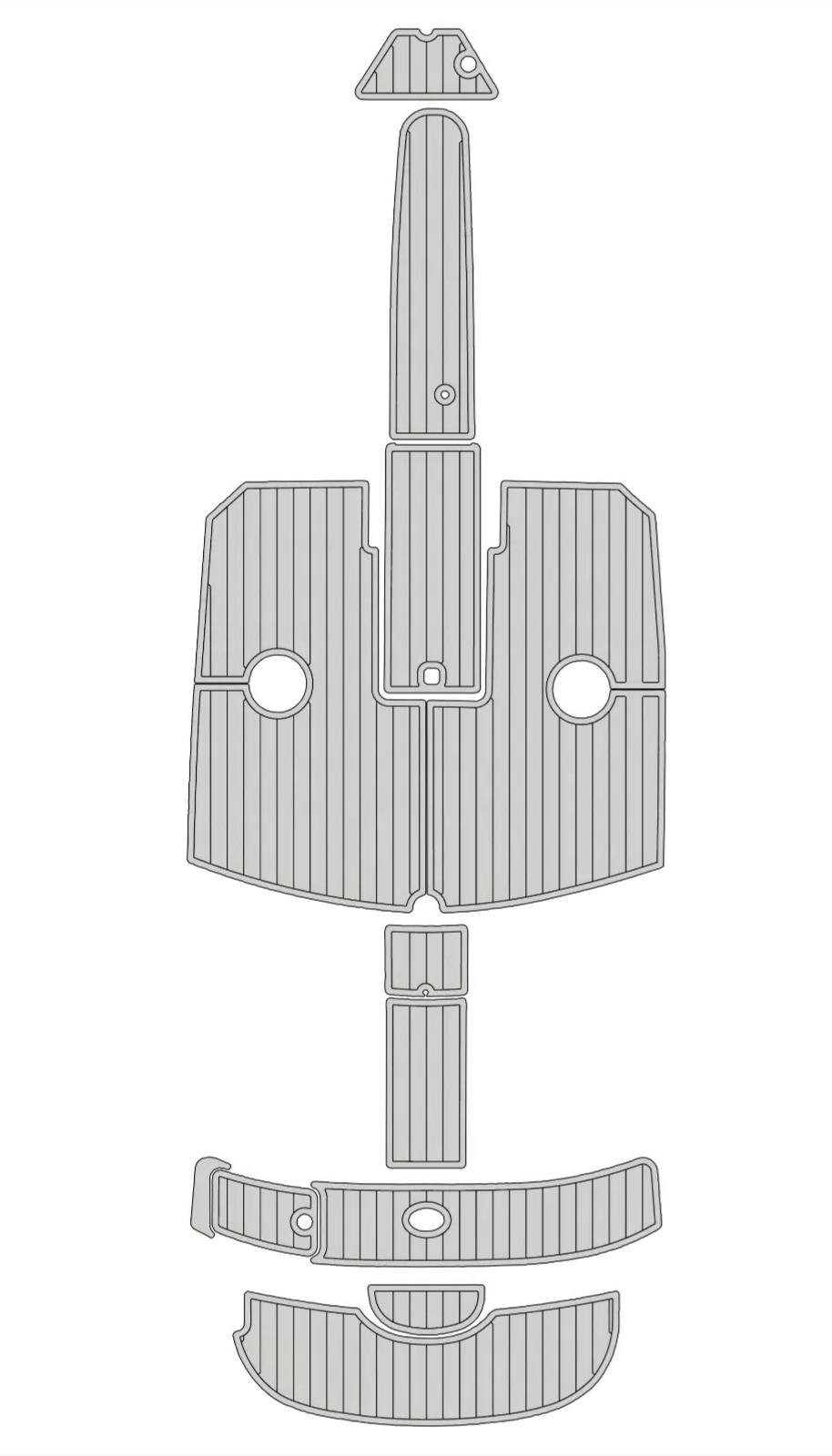 1 Kit EVA foam marine flooring faux teak 2003-2009 Cobalt 220