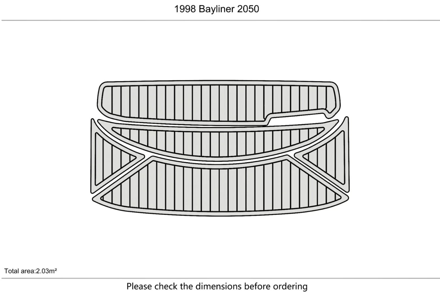 EVA foammarine flooring faux teak 1998 Bayliner 2050 (3) 1 Kit EVA foammarine flooring faux teak 1998 Bayliner 2050