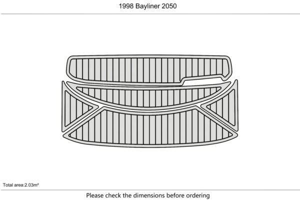 EVA foammarine flooring faux teak 1998 Bayliner 2050 (3) 1 Kit EVA foammarine flooring faux teak 1998 Bayliner 2050