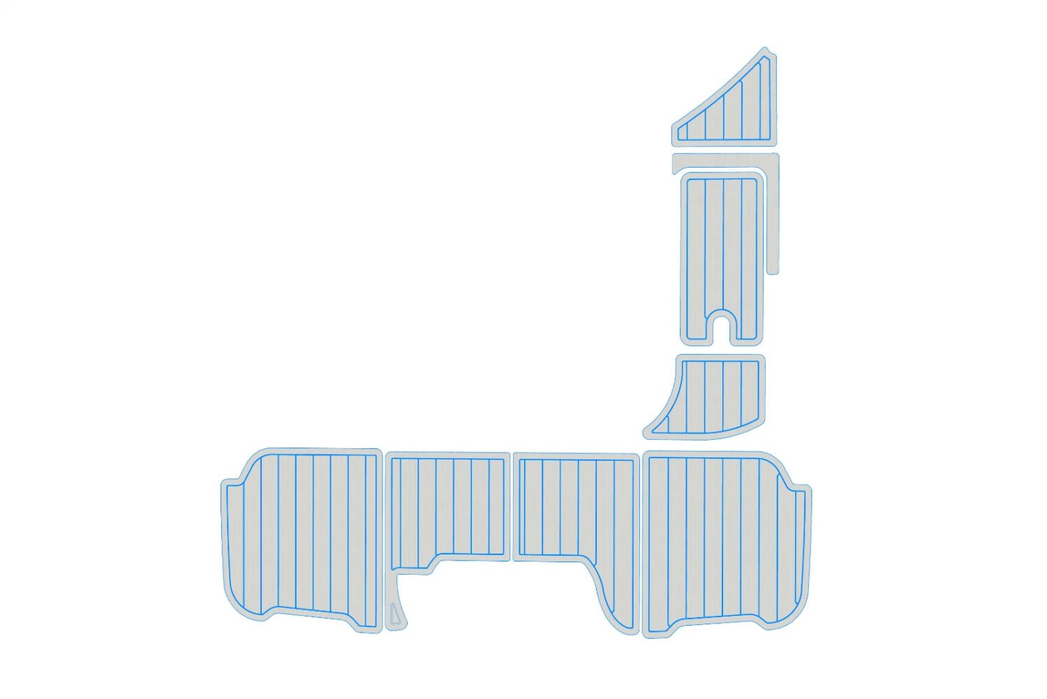 One Kit EVA foam boat floor 6mm 2017-2023 Sea Ray 270 SDX