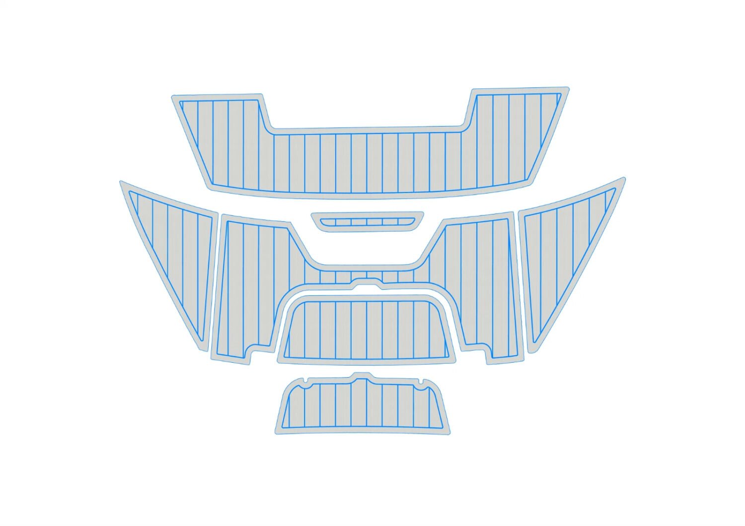 One Kit EVA foam marine boat floor 6mm 2018-2022 Cobalt CS22