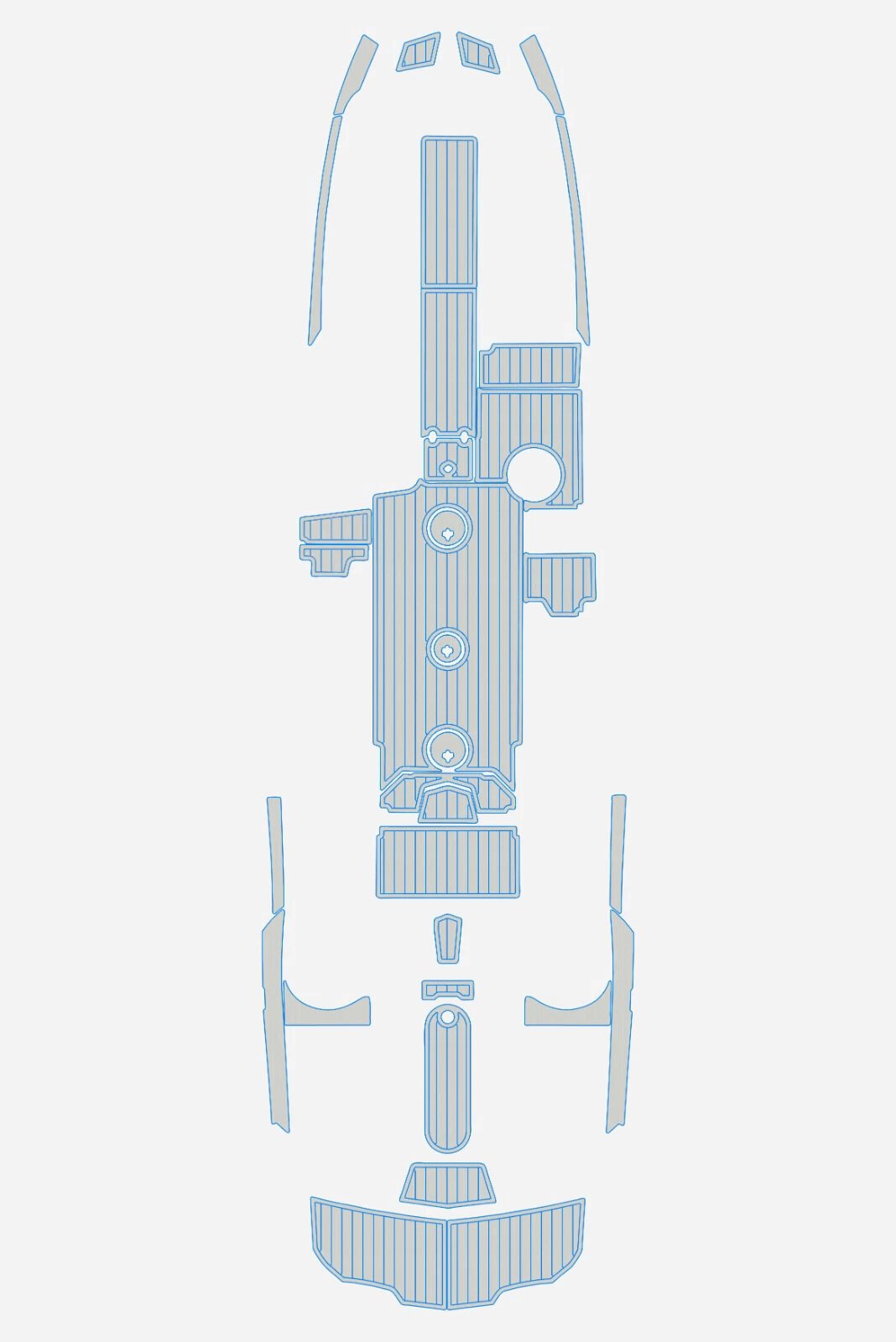 One Kit EVA foam marine boat flooring 2023 Mastercraft XT24 Anti-slip mat