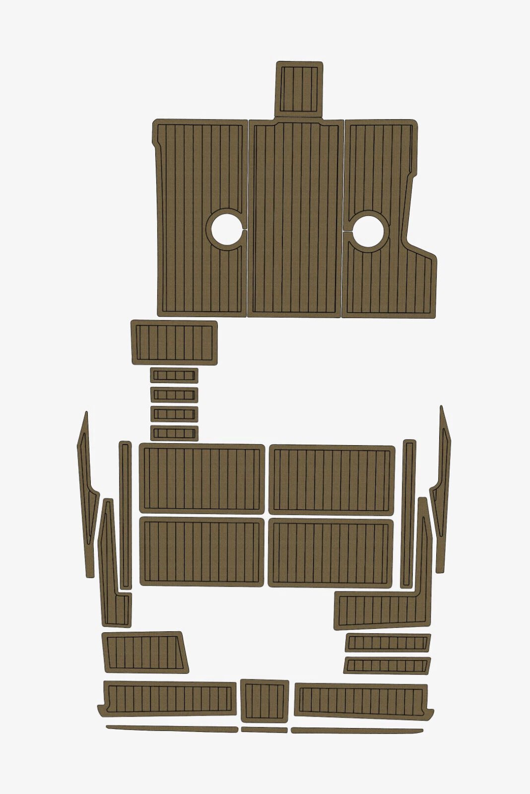 1 Kit EVA Foam marine flooring 1993 Carver Santego 38 (11) 1 Kit EVA Foam marine flooring 1993 Carver Santego 38