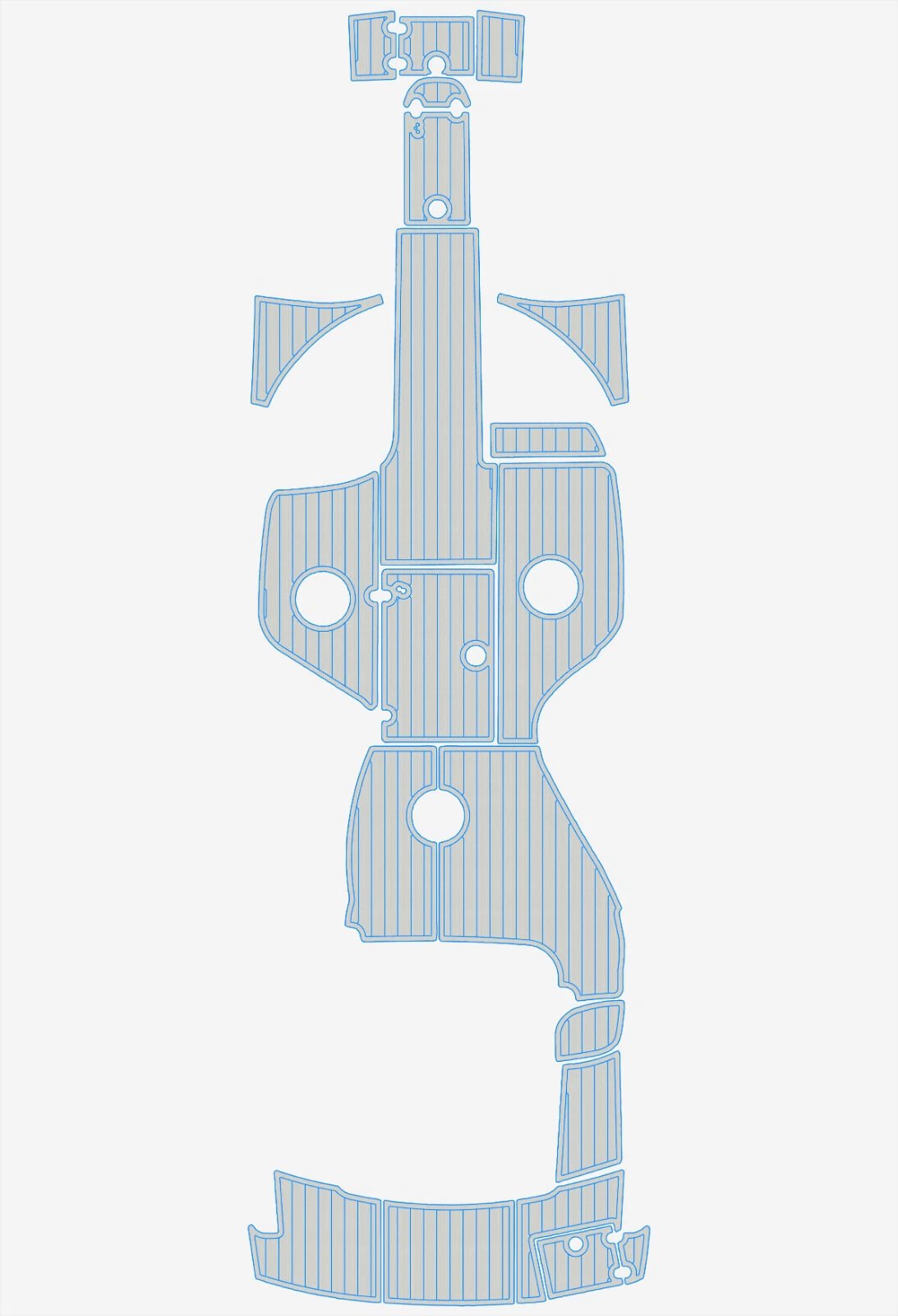 1 Kit EVA foam boat floor 2011-2017 Crownline E6 (16) 1 Kit EVA foam boat floor 2011-2017 Crownline E6