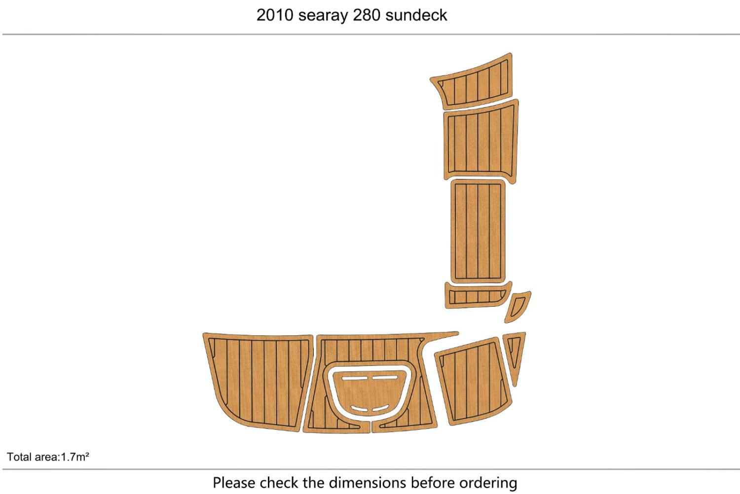 1 Kit EVA foam boat flooring 2009-2015 Sea Ray 280 sundeck (1) 1 Kit EVA foam boat flooring 2009-2015 Sea Ray 280 sundeck