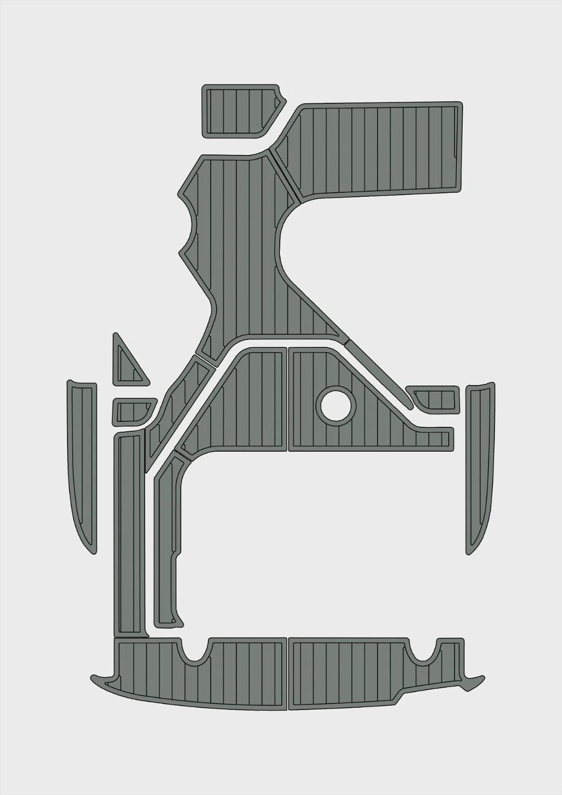 1 kit EVA foam boat flooring 2006-2009 Sea Ray 240&245 sundancer
