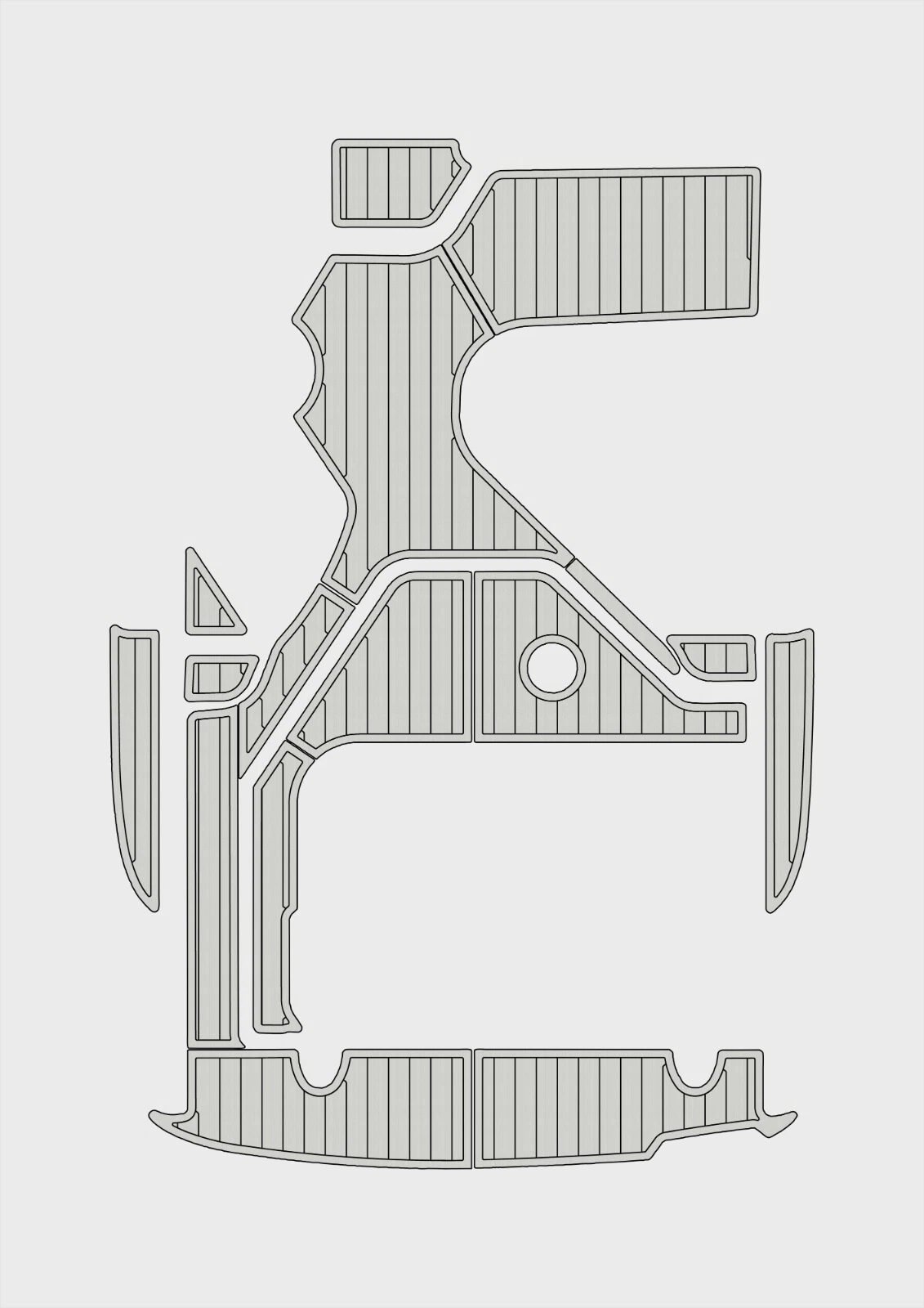 1 kit EVA foam boat flooring 2006-2009 Sea Ray 240&245 sundancer