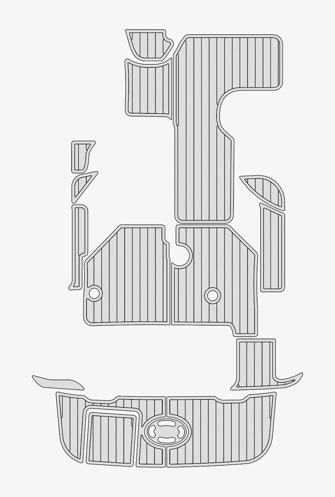 EVA Foam Boat flooring 2003-2004 Sea Ray 260 Sundancer (14) 1 Kit EVA Foam Boat flooring 2003-2004 Sea Ray 260 Sundancer
