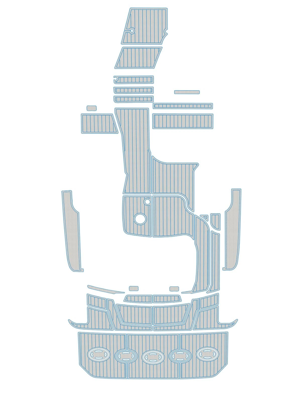 EVA Foam Boat flooring 2008-2009 Sea Ray 350 Sundancer (15) 1 Kit EVA Foam Boat flooring 2008-2009 Sea Ray 350 Sundancer