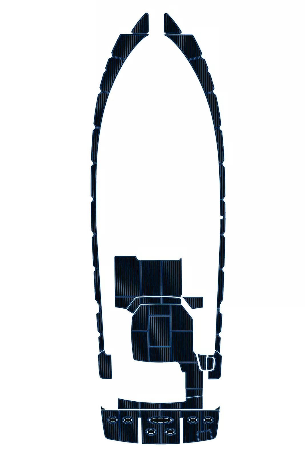 EVA Foam Boat flooring 2010 Sea Ray 520 sedan bridge